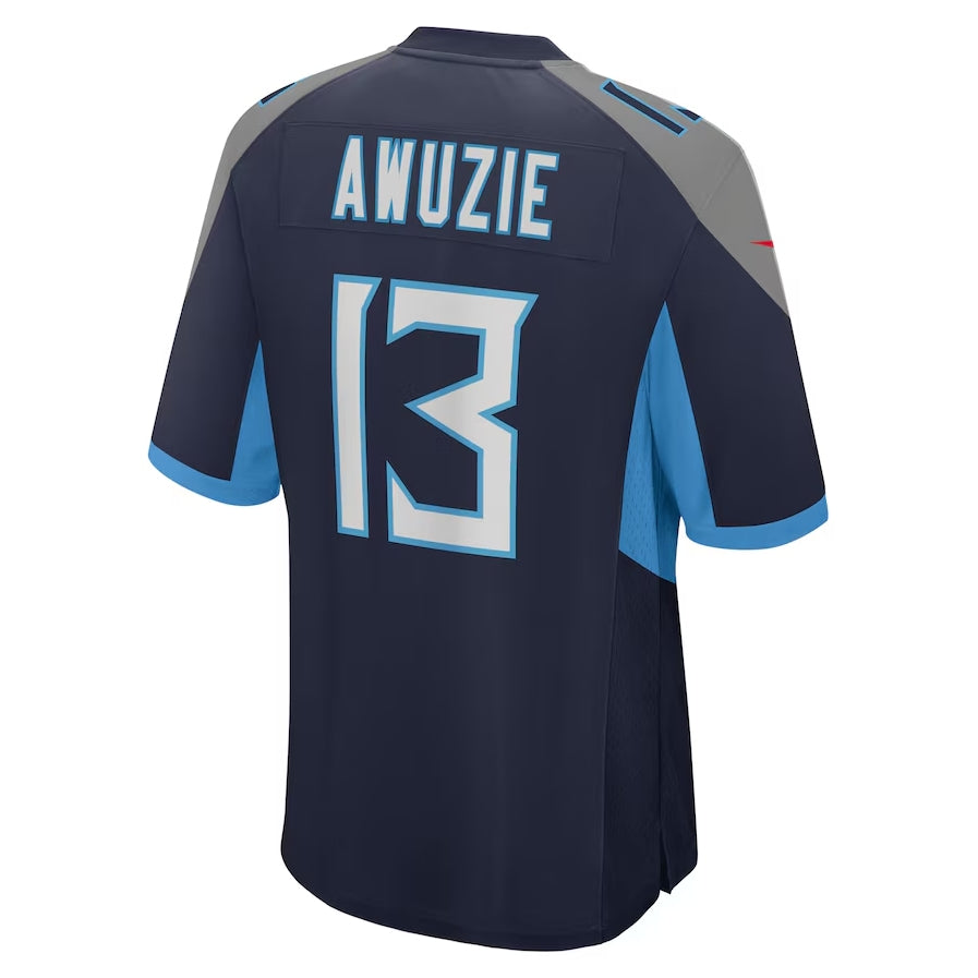 T.Titans #13 Chidobe Awuzie Navy Game Stitched American Football Jerseys