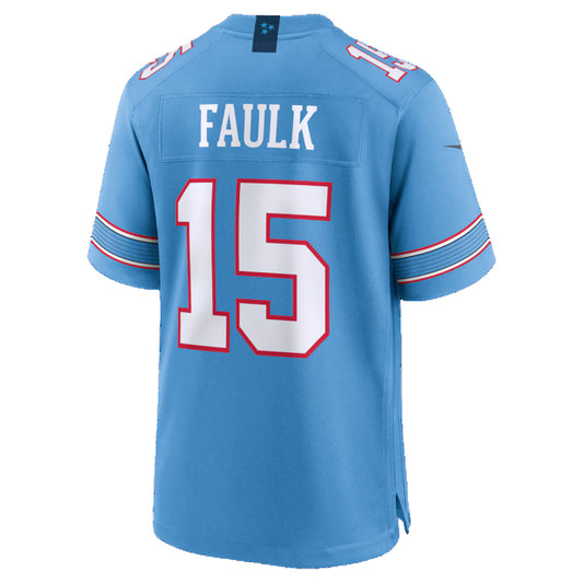 T.Titans #15 Keldric Faulk Light Blue Team Game Stitched American Football Jersey