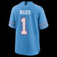 T.Titans #1 Cameron Ward Light Blue Game Stitched American Football Jersey