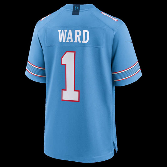 T.Titans #1 Cameron Ward Light Blue Game Stitched American Football Jersey