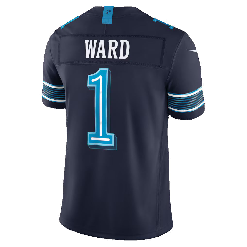 T.Titans #1 Cameron Ward Navy 2026 Rivalries Collection Stitched Limited Football Jersey