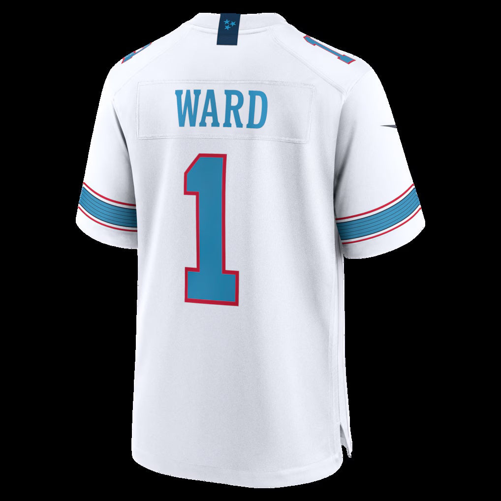 T.Titans #1 Cameron Ward White Game Stitched American Football Jersey