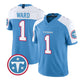 T.Titans #1 Cameron Ward White Light Blue Vapor F.U.S.E. Limited Stitched American Football Jersey