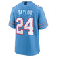 T.Titans #24 Alontae Taylor Light Blue Team Game Football Jersey