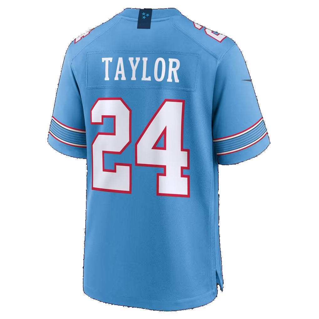 T.Titans #24 Alontae Taylor Light Blue Team Game Football Jersey