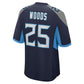 T.Titans #25 Xavier Woods Navy Team Game Stitched American Football Jersey