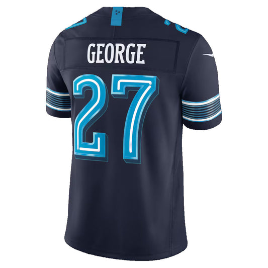 T.Titans #27 Eddie George Navy 2026 Rivalries Collection Stitched Limited Football Jersey
