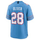 T.Titans #28 Isaiah Oliver Light Blue Team Game Football Jersey