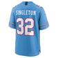 T.Titans #32 Nicholas Singleton Light Blue Team Game Football Jersey