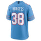 T.Titans #38 Terrell Burgess Light Blue Team Game Football Jersey