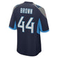 T.Titans #44 Mike Brown Navy Game Stitched American Football Jerseys