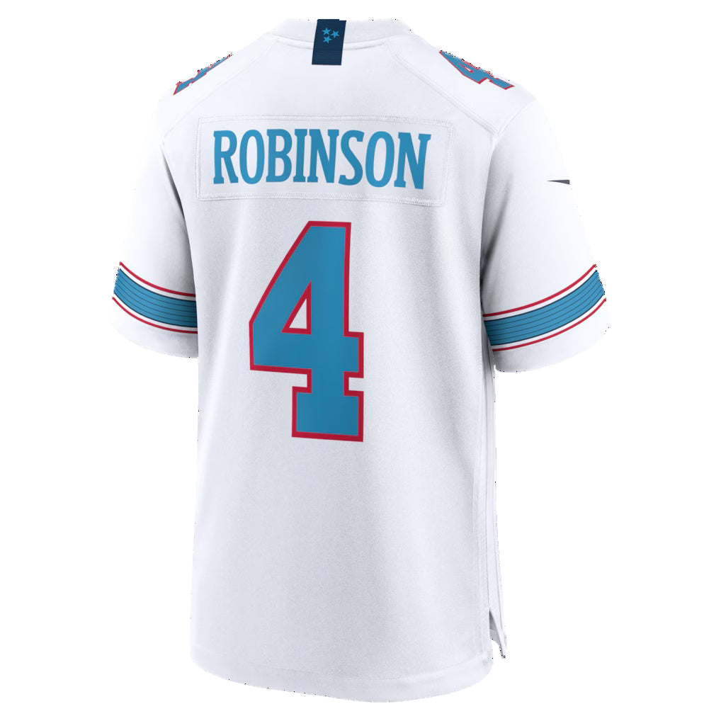 T.Titans #4 Wan'Dale Robinson White Game Stitched American Football Jersey