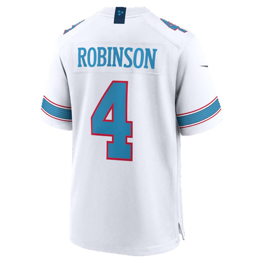 T.Titans #4 Wan'Dale Robinson White Game Stitched American Football Jersey