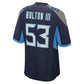 T.Titans #53 Curtis Bolton III Navy Team Game Stitched American Football Jersey