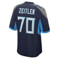 T.Titans #70 Kevin Zeitler Navy Team Game Stitched American Football Jersey