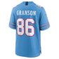 T.Titans #86 Kylen Granson Light Blue Team Game Football Jersey