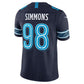 T.Titans #98 Jeffery Simmons Navy 2026 Rivalries Collection Stitched Limited Football Jersey
