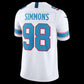 T.Titans #98 Jeffery Simmons White Vapor F.U.S.E. Sewn Down Limited Stitched American Football Jersey