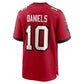 TB.Buccaneers #10 Jalon Daniels Red Team Game Football Jersey