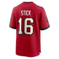 TB.Buccaneers #16 Easton Stick Red Team Game Football Jersey