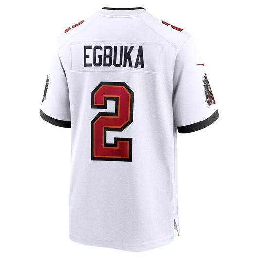 TB.Buccaneers #2 Emeka Egbuka White Game American Football Jerseys