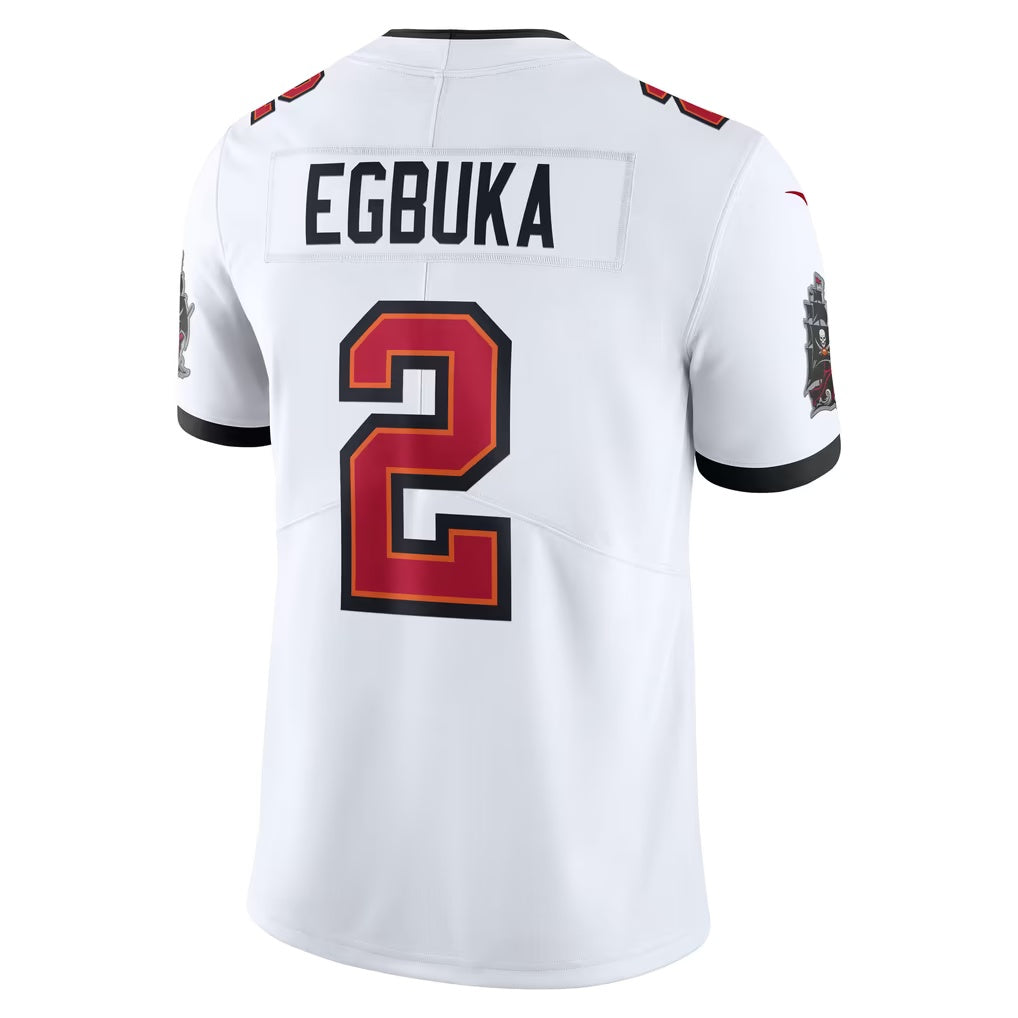 TB.Buccaneers #2 Emeka Egbuka White Puhics Vapor Untouchable Stitched Limited Jersey