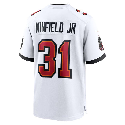 TB.Buccaneers #31 Antoine Winfield Jr. White 50th Season Patch Game Stitched American Football Jerseys