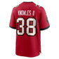 TB.Buccaneers #38 Kevin Knowles II Red Team Game Football Jersey