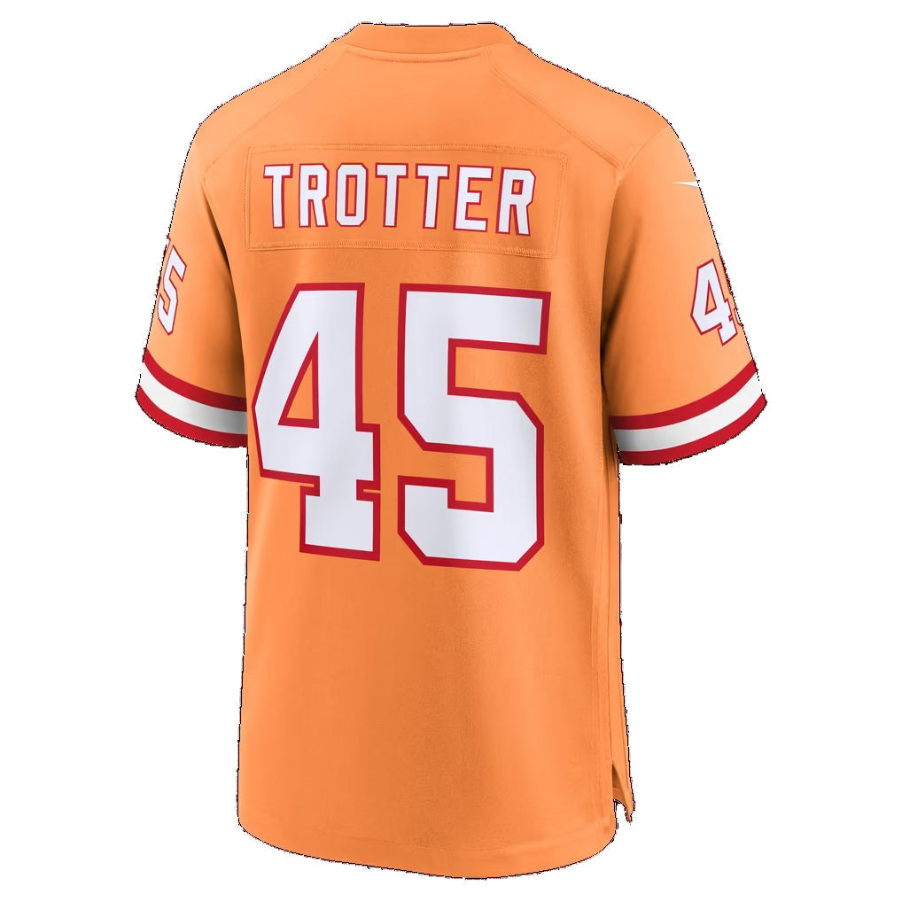 TB.Buccaneers #45 Josiah Trotter Creamsicle Alternate Game Football Jersey