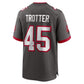 TB.Buccaneers #45 Josiah Trotter Pewter Alternate Game Football Jersey