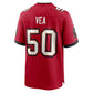 TB.Buccaneers #50 Vita Vea Red 50th Anniversary Game Stitched American Football Jerseys