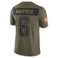 TB.Buccaneers #6 Baker Mayfield Olive 2025 Salute to Service Limited American Football Jerseys