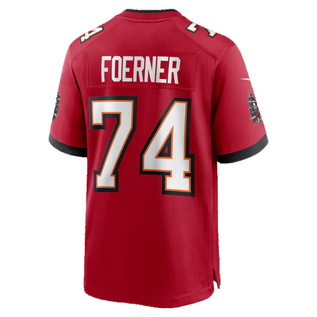 TB.Buccaneers #74 Marshall Foerner Red Team Game American Football Jerseys