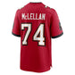 TB.Buccaneers #74 Tyler McLellan Red Team Game American Football Jerseys