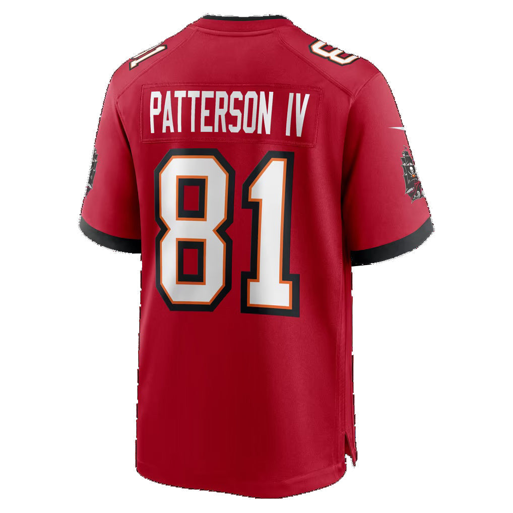 TB.Buccaneers #81 Dean Patterson IV Red Team Game Football Jersey