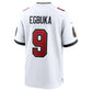 TB.Buccaneers #9 Emeka Egbuka White 50th Season Patch Game Stitched American Football Jerseys