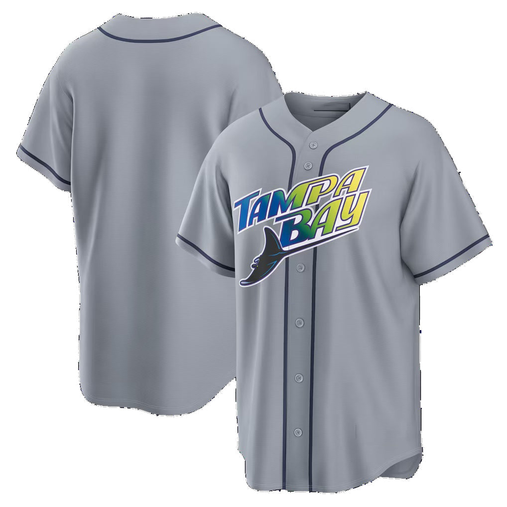 Tampa Bay Rays Gray Road Replica Baseball Jersey