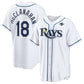 Tampa Bay Rays #18 Shane McClanahan White 2026 World Series Home Replica Baseball Jersey