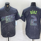 Tampa Bay Rays #2 Yandy Diaz Charcoal 2024 City Connect Limited Stitched Baseball Jersey