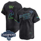 Tampa Bay Rays #2 Yandy D¨ªaz Charcoal 2026 AL East Champions Patch City Connect Limited Stitched Baseball Jersey
