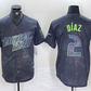 Tampa Bay Rays #2 Yandy Diaz Charcoal 2024 City Connect Limited Stitched Baseball Jersey
