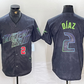 Tampa Bay Rays #2 Yandy Diaz Number Charcoal 2024 City Connect Limited Stitched Baseball Jersey
