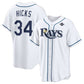 Tampa Bay Rays #34 Liam Hicks White 2026 World Series Home Replica Baseball Jersey