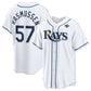 Tampa Bay Rays #57 Drew Rasmussen White 2026 World Series Home Replica Baseball Jersey