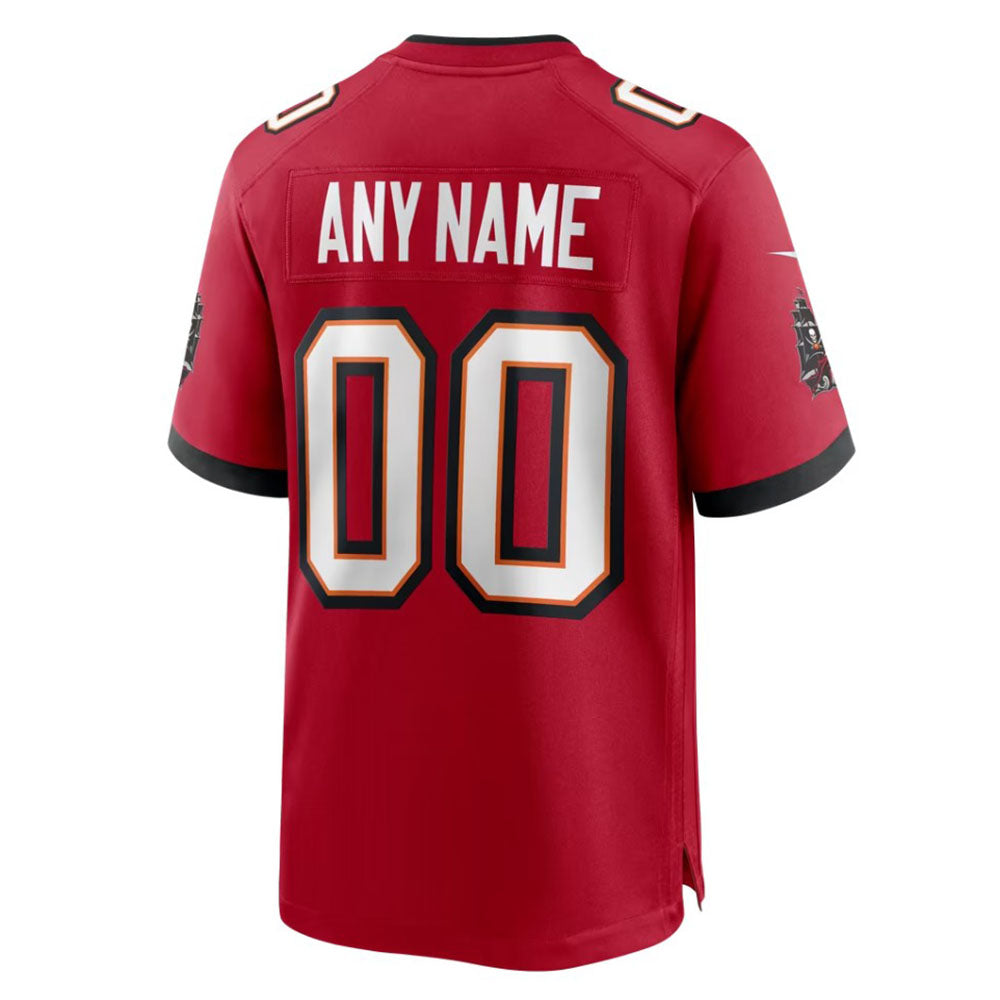 Custom TB.Buccaneers Football Jerseys Team Player or Personalized Design Your Own Name for Men's Women's Youth Jerseys Red