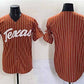 T.Longhorns Blank Orange Pinstripe 2025 Softball National Champions Stitched American College Jerseys
