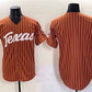 T.Longhorns Blank Orange Pinstripe 2025 World Series Stitched American College Jerseys