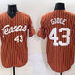 T.Longhorns #43 Leighann Goode Orange Pinstripe 2025 World Series Stitched American College Jerseys