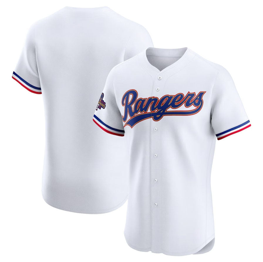 Texas Rangers 2024 Gold Collection Elite Jersey β White Baseball Jerse ...