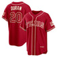 Texas Rangers #20 Ezequiel Duran Red 2026 City Connect Stadium Stitched Baseball Jersey